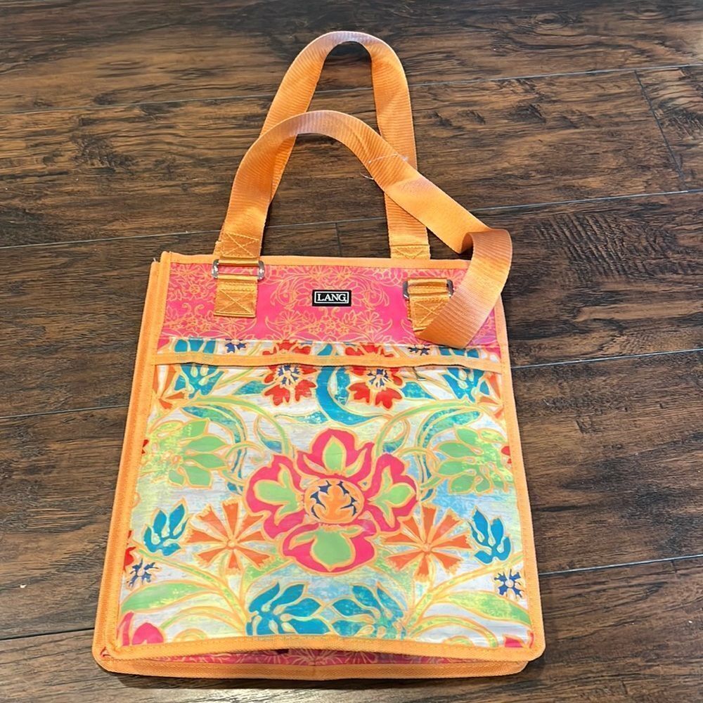 Lang Florals Utility Tote by Tim Coffey foldable‎ bag great for grocery’s